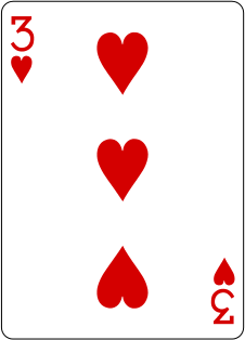 3 of HEARTS